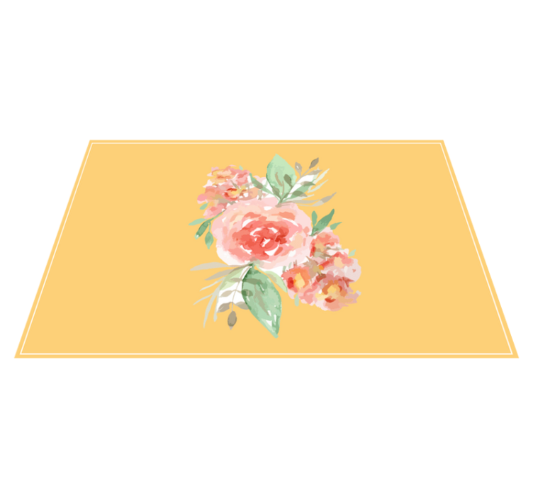 Set de table original motif floral - TenStickers