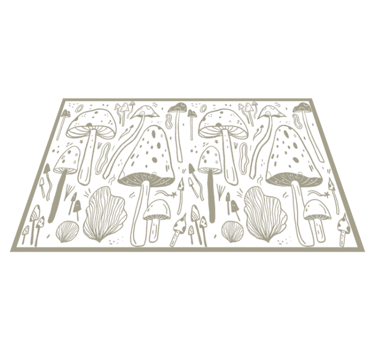 Set de table original Éléments naturels champignons - TenStickers