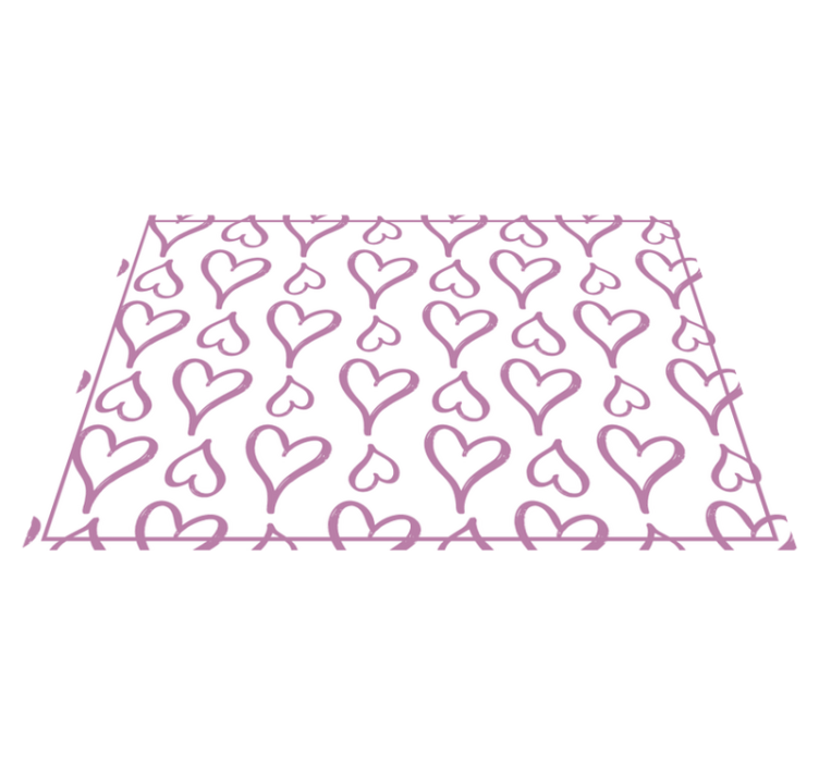 Set de table original motif cœurs charmants - TenStickers