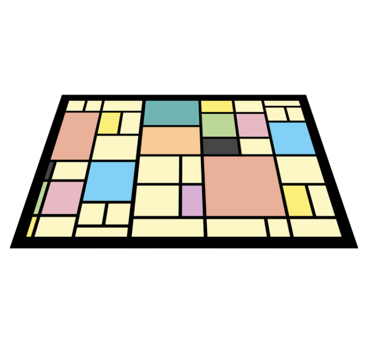 Set de table moderne motif géométrique abstrait - TenStickers