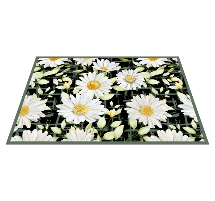 Set de table original motif floral avec marguerites - TenStickers