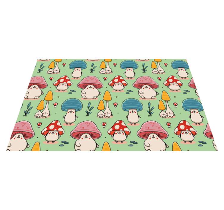 Set de table enfant personnages champignons mignons - TenStickers