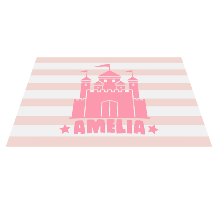 Set de table enfant château avec drapeaux - TenStickers