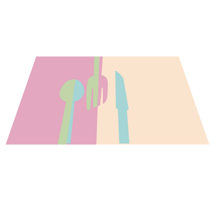 Set de table original éléments de couverts stylisés - TenStickers