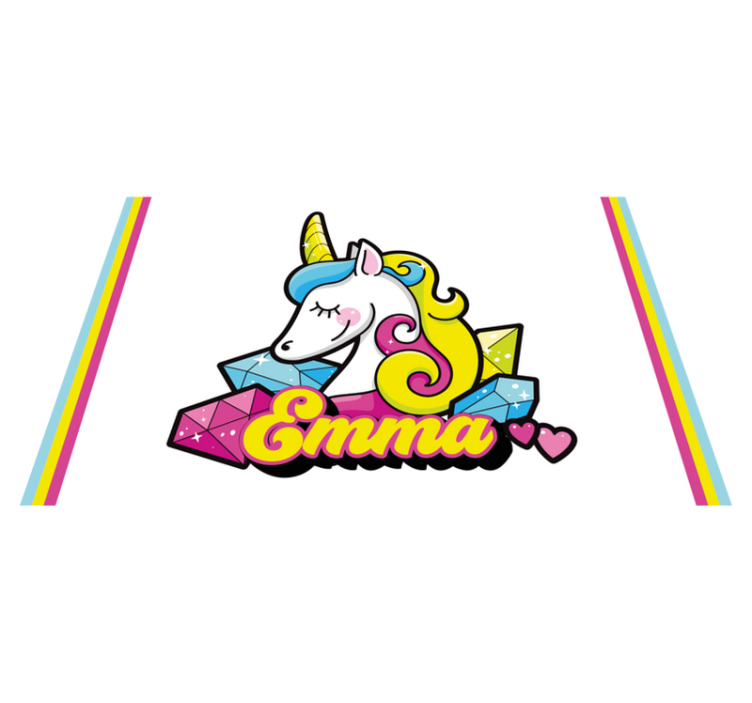 Set de table enfant thème de gemmes licorne - TenStickers