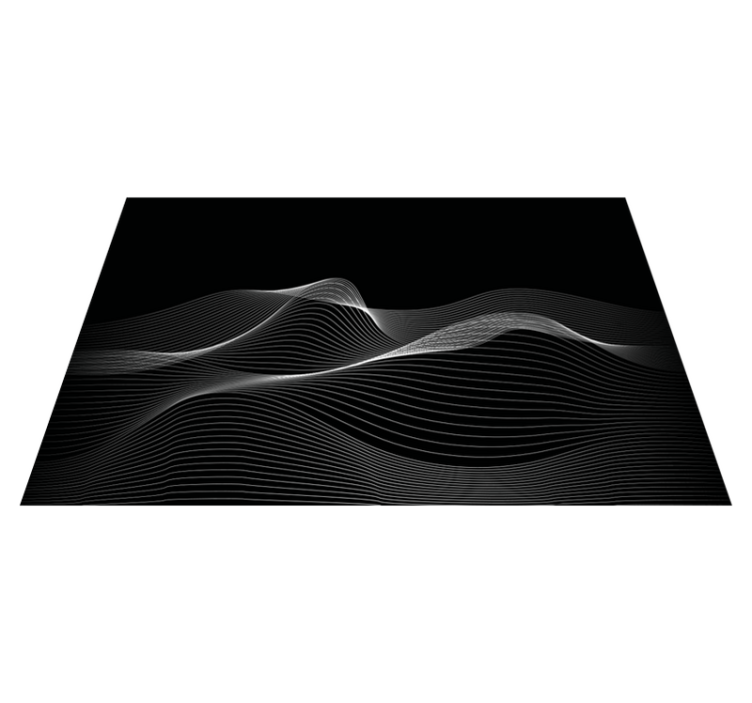 Set de table motifs de lignes ondulées - TenStickers