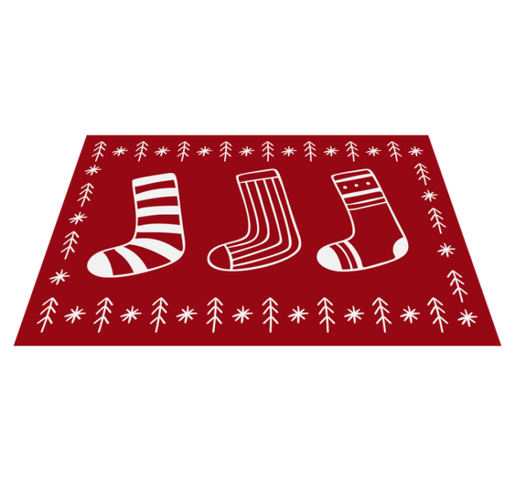 Set de table noël motifs de chaussettes festives - TenStickers
