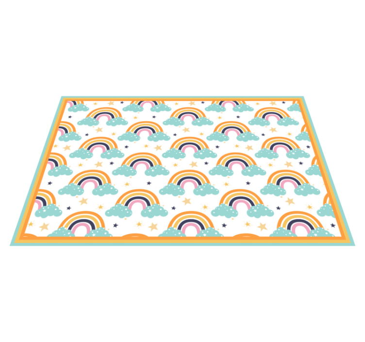 Set de table enfant nuage arc-en-ciel coloré - TenStickers