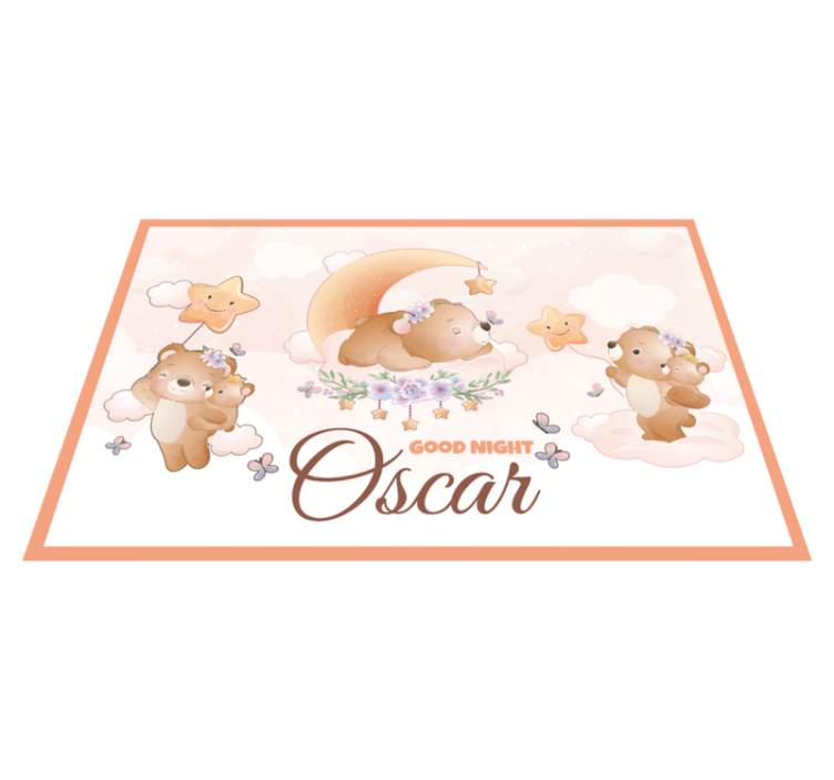 Set de table enfant ours avec étoiles - TenStickers