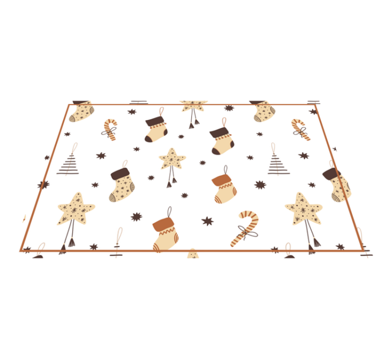 Set de table noël motif de chaussettes festives - TenStickers