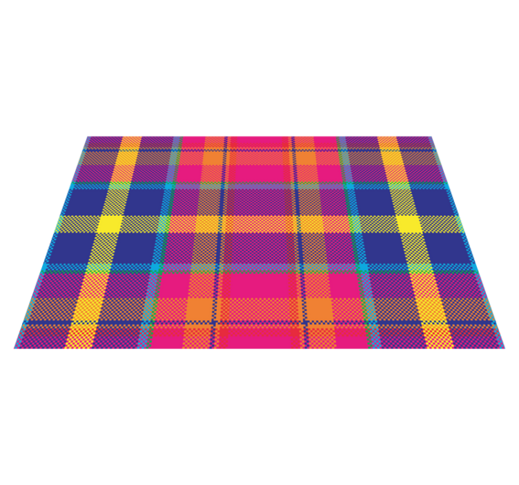 Set de table à motif écossais coloré - TenStickers