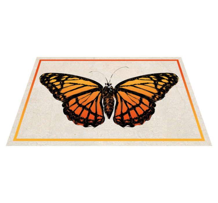 Set de table original papillon monarque orange - TenStickers