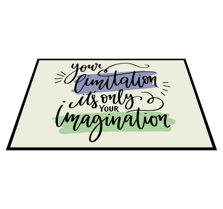 Set de table citation motivante dessin main - TenStickers
