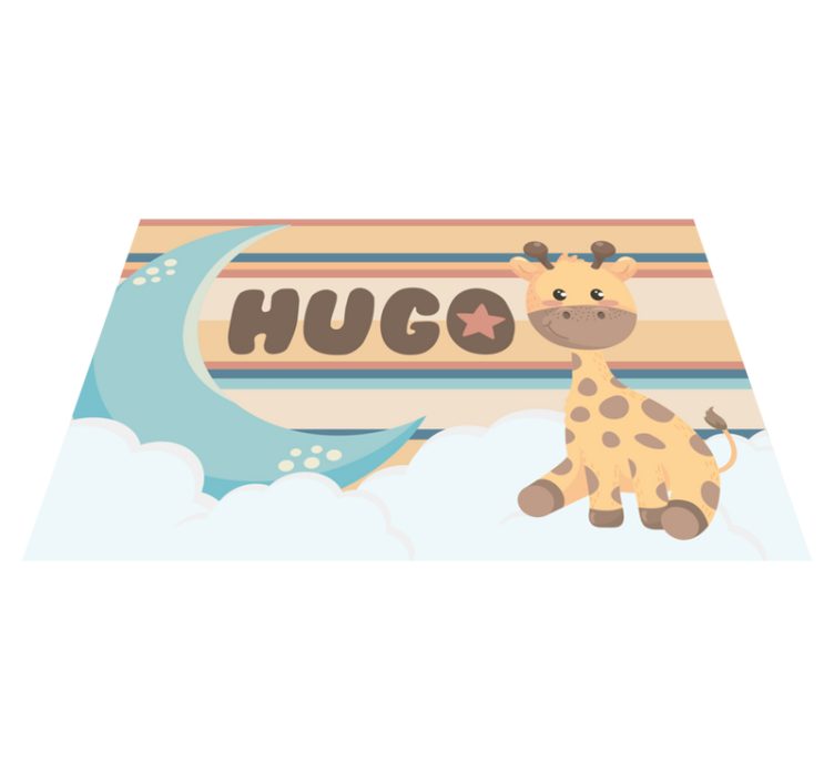 Set de table enfant giraffe adorable - TenStickers
