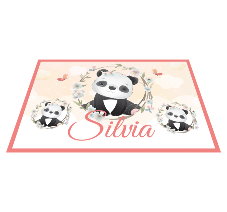 Set de table enfant arrangement de pandas charmants - TenStickers