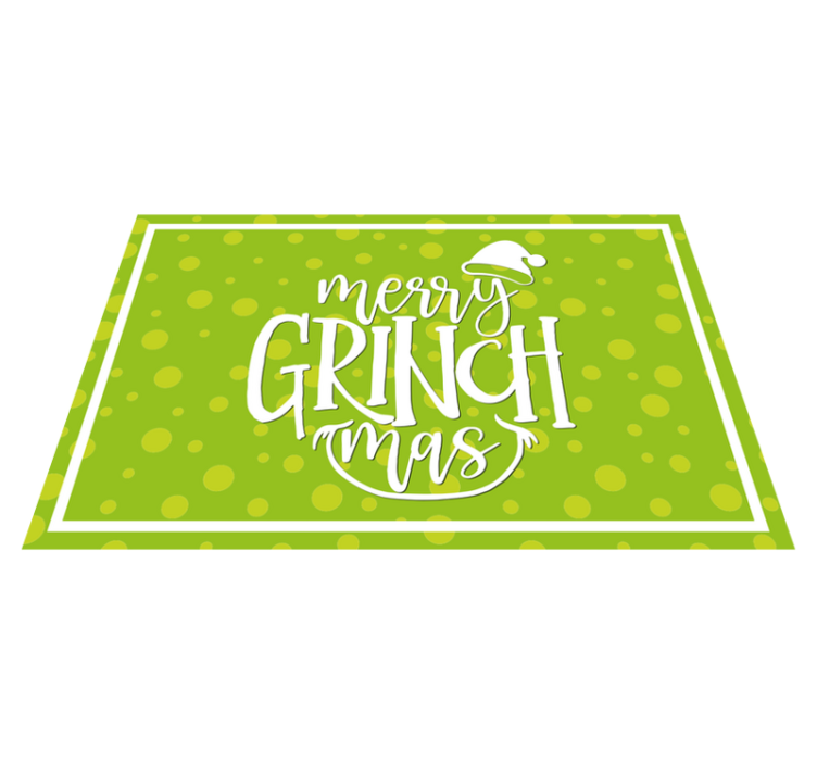 Set de table noël design joyeux grinch - TenStickers