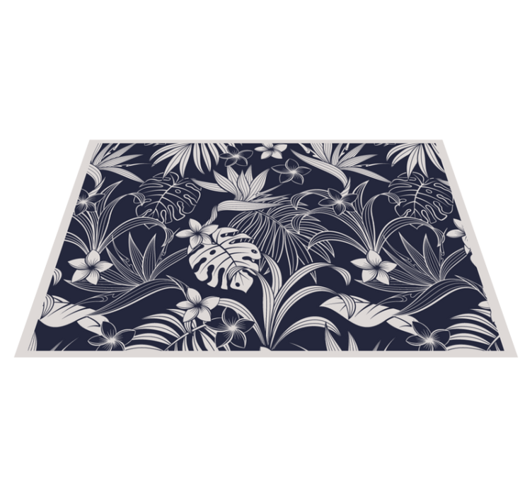 Set de table élégant imprimé floral tropical - TenStickers
