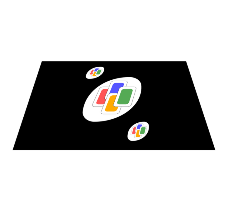 Set de table original figures géométriques vives - TenStickers