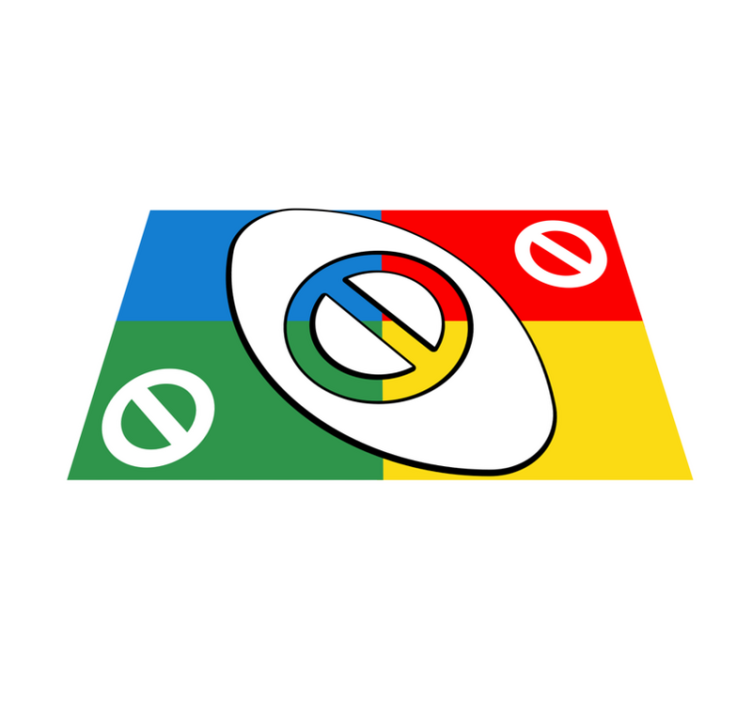 Set de table moderne forme colorée abstraite - TenStickers