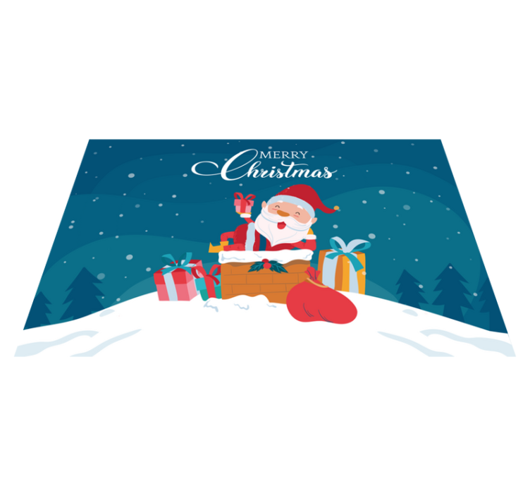 Set de table noël cadeaux du père noël - TenStickers