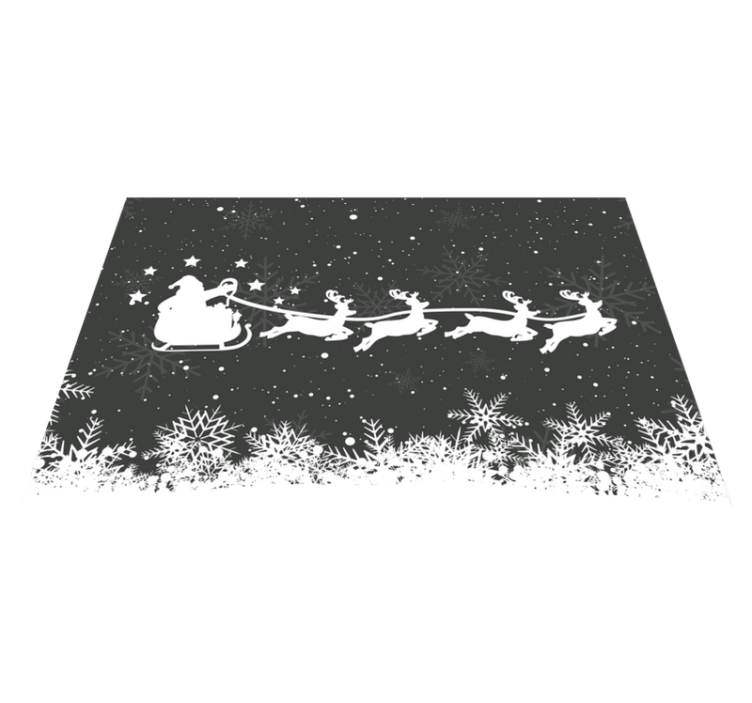 Set de table noël traîneau du père noël - TenStickers