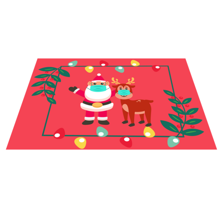 Set de table noël père noël et traîneau - TenStickers