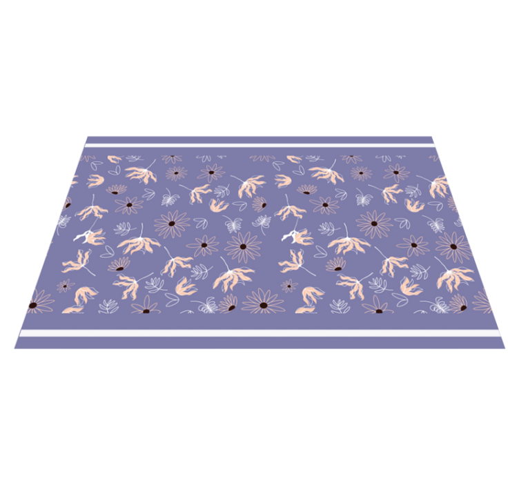 Set de table éléments à motifs floraux - TenStickers