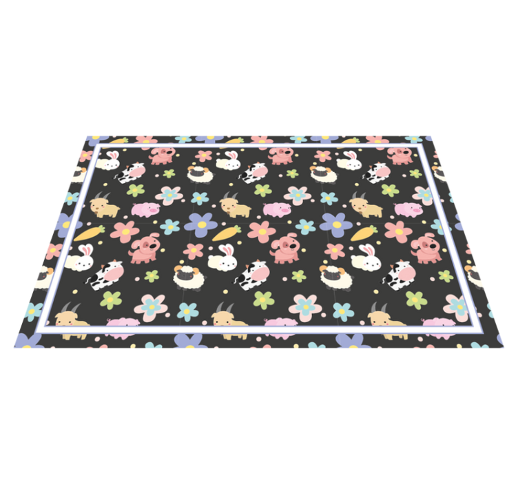 Set de table enfant illustrations de créatures charmantes - TenStickers