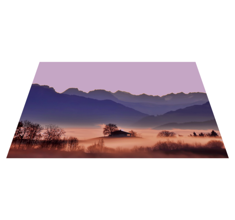 Set de table moderne paysage de montagne serein - TenStickers