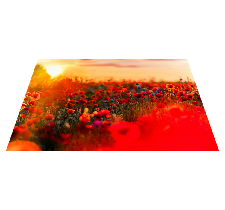 Set de table champ de coquelicots sérénité - TenStickers
