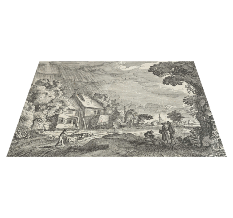 Set de table original paysage vintage - TenStickers