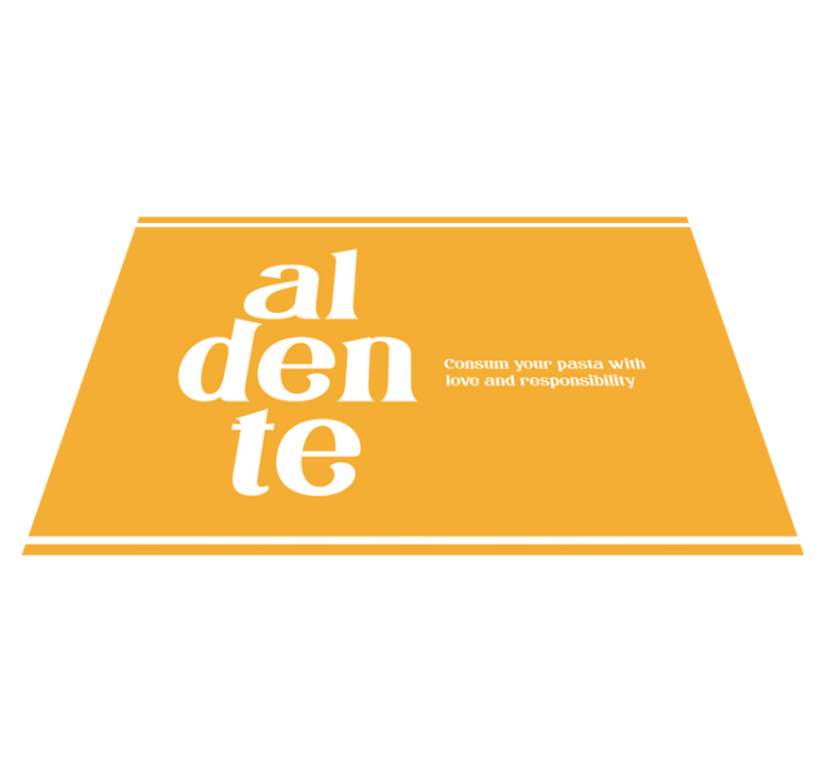 Set de table design citation "al dente" - TenStickers