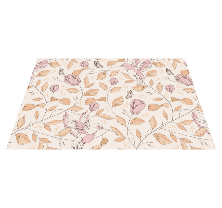 Set de table original motif floral colibri - TenStickers