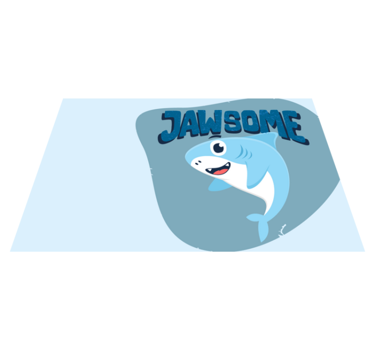 Set de table enfant requin joyeux - TenStickers