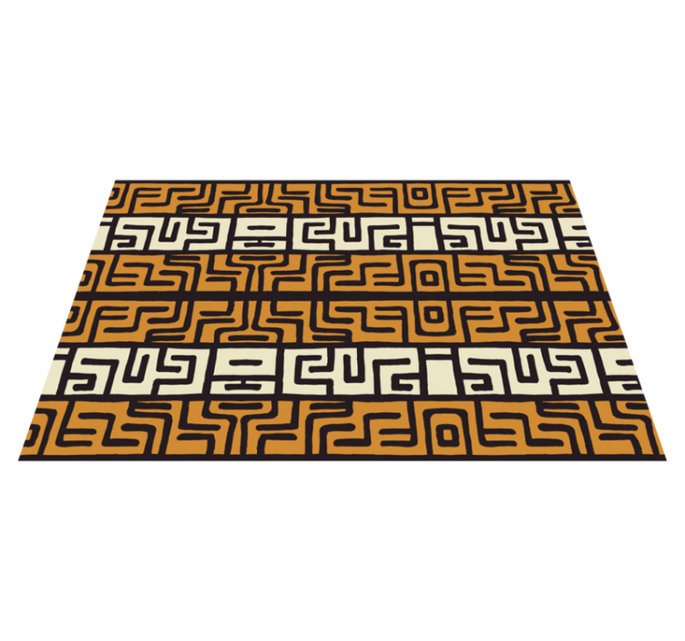 Set de table original sticker abstrait de style africain - TenStickers