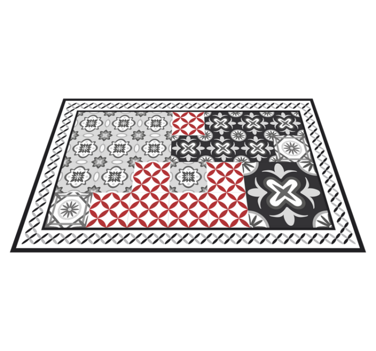 Set de table design elegant Collage "écarlate" - TenStickers