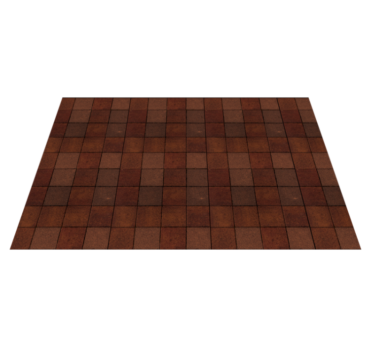 Set de table motif carré marron - TenStickers