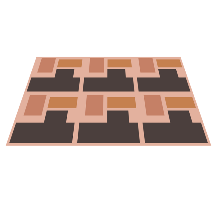 Set de table moderne arrangement géométrique abstrait - TenStickers