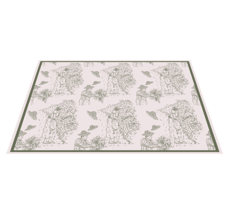 Set de table original scène de récolte naturelle - TenStickers