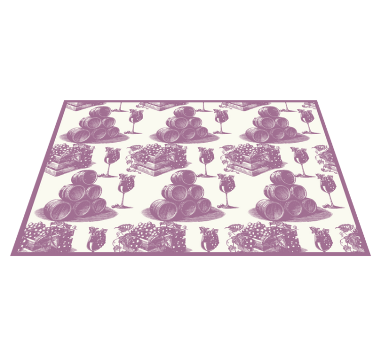 Set de table moderne empilement de fûts à vin - TenStickers