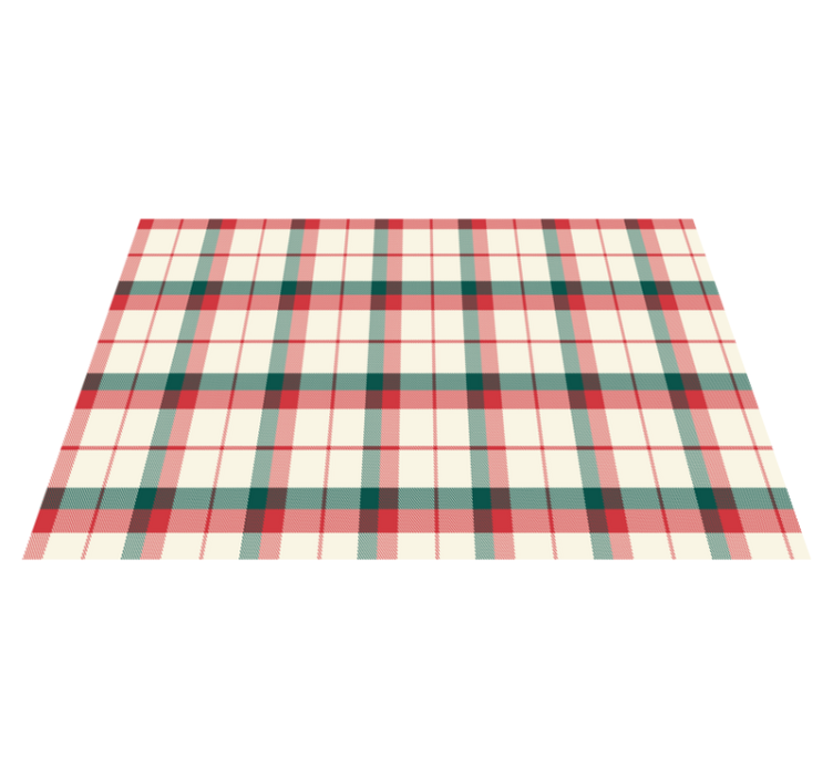 Set de table design en bois Tartan de noël - TenStickers