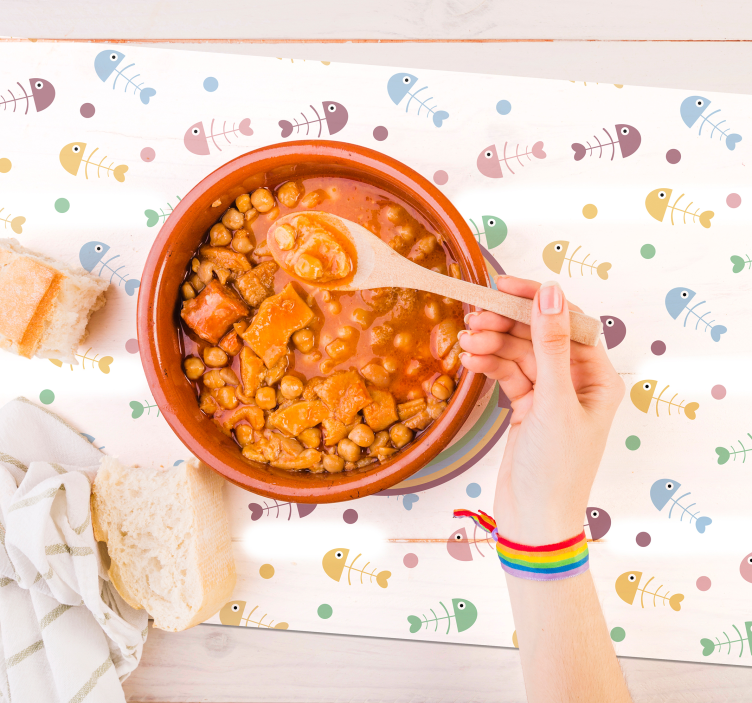 Set de table enfant concept poisson Éveillé - TenStickers