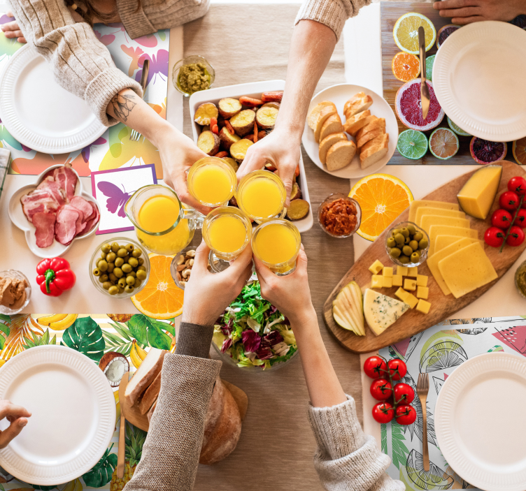 Set de table original motif fruits tropicaux - TenStickers