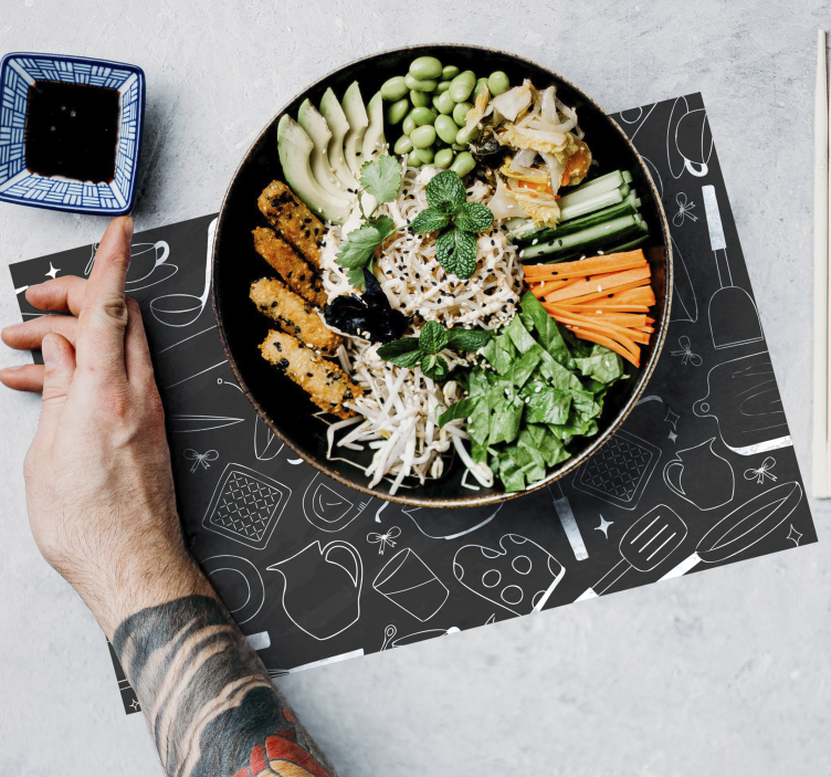 Set de table Ustensiles de cuisine - TenStickers