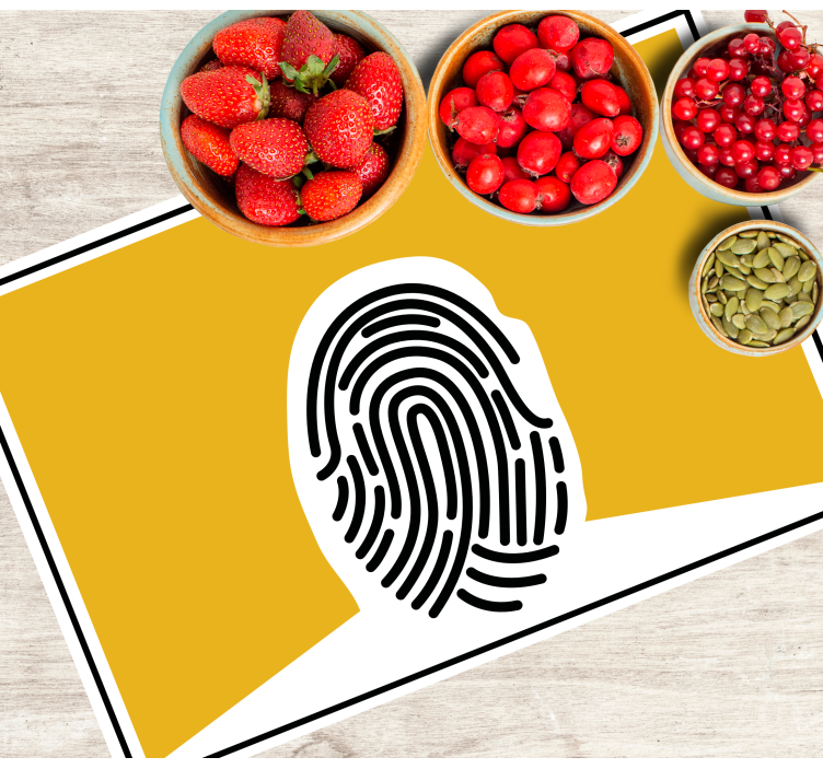 Set de table original Art abstrait d'empreintes digitales - TenStickers