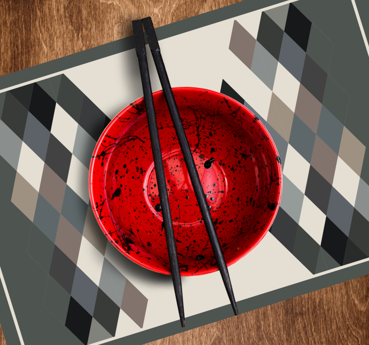 Set de table moderne surface à motif géométrique - TenStickers