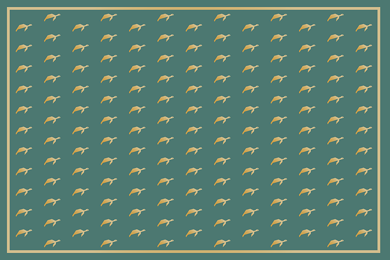 Set de table avec prénom surface élégante à motifs - TenStickers