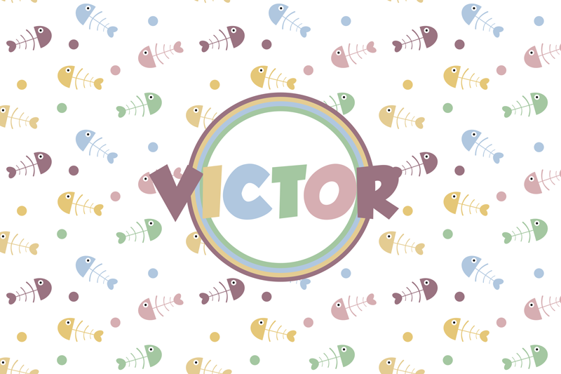 Set de table enfant concept poisson Éveillé - TenStickers