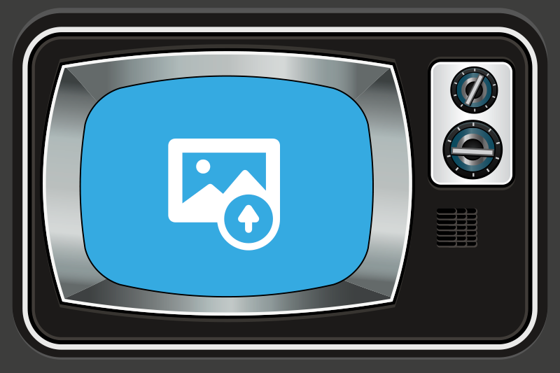 set de table original Tv photo personnalisable - TenStickers