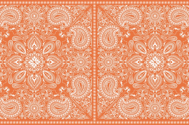 Set de table motif orange complexe - TenStickers
